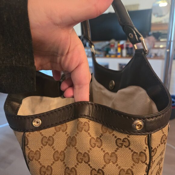 Authentic GUCCI Sukey Large Original GG Canvas Tote/Shoulder Bag - Picture 3 of 12